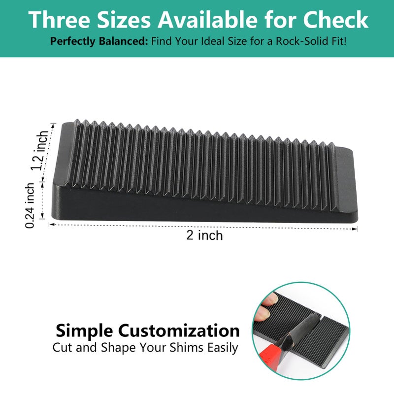 PROPA Furniture Leveler 12pcs Kit Size Variety | Multi-Purpose Rubber Shim for Leveling Feet Stable | Anti-Wobble Pad for Uneven Table  Dresser Leg  Toliet and More Furniture | Prevent from Wobbling - Image 5